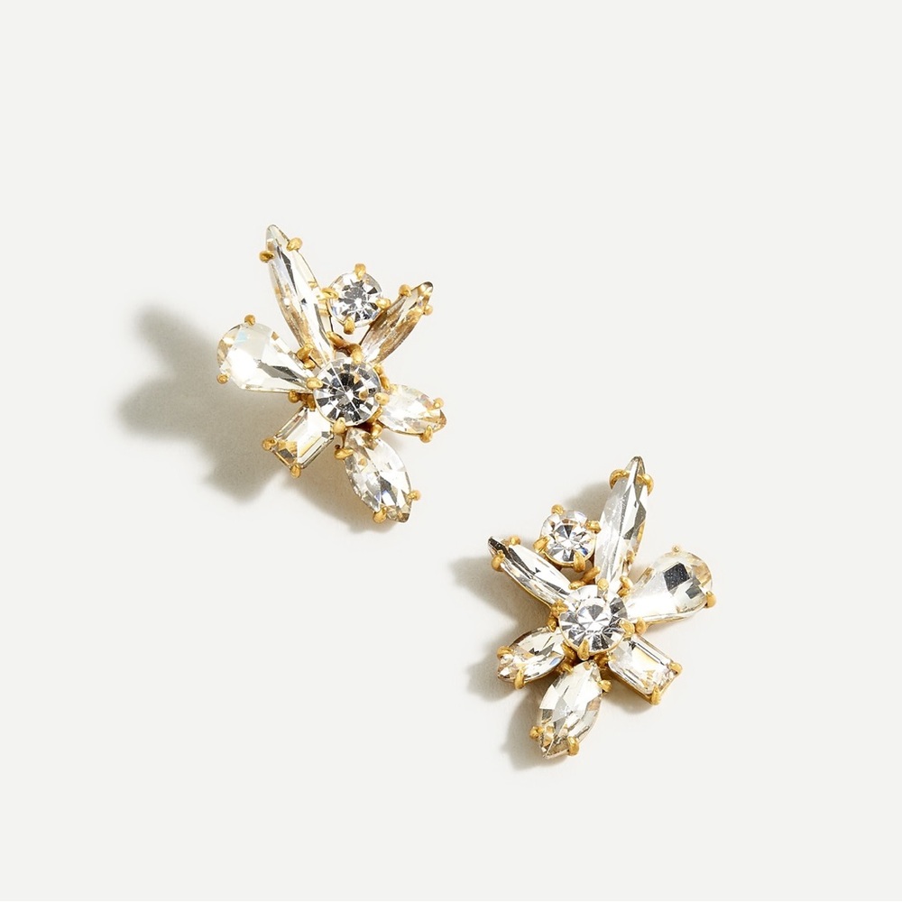 NWT J.CREW Gem Burst Stud Earrings
